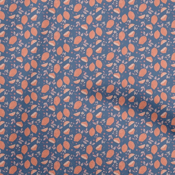 oneOone Silk Tabby Medium Orange Fabric Fruits Sewing Fabric By The Yard Printed Diy Clothing Sewing Supplies 42 Inch Wide