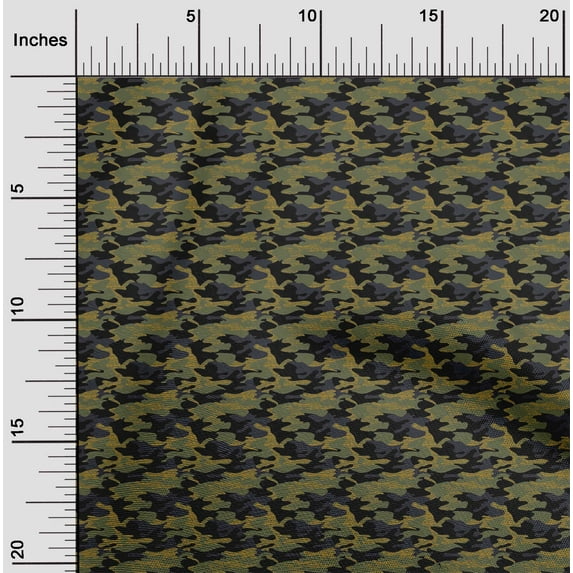 oneOone Silk Tabby Olive Green Fabric Camouflage Camouflage Quilting Supplies Print Sewing Fabric By The Yard 42 Inch Wide