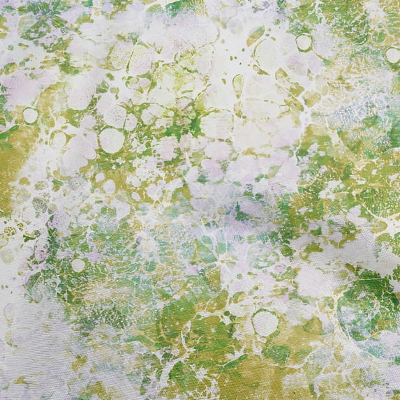 oneOone Silk Tabby Olive Green Fabric Watercolor Dress Material Fabric Print Fabric By The Yard 42 Inch Wide-BF
