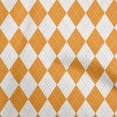 thumbnail image 1 of oneOone Silk Tabby Orange Fabric Argyle Dress Material Fabric Print Fabric By The Yard 42 Inch Wide, 1 of 4