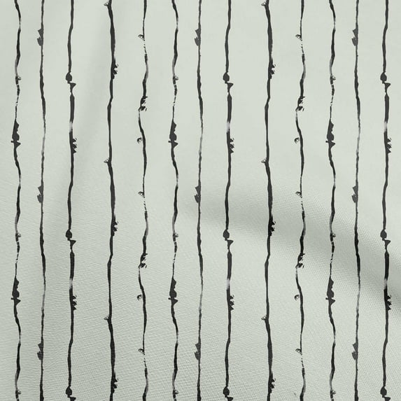 oneOone Silk Tabby Pastel Mint Fabric Abstract Stripes Sewing Material Print Fabric By The Yard 42 Inch Wide