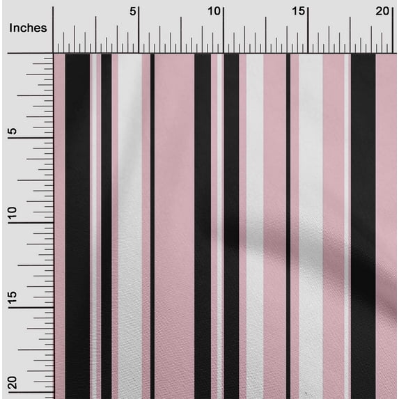 oneOone Silk Tabby Pastel Pink Fabric Stripes Quilting Supplies Print Sewing Fabric By The Yard 42 Inch Wide-RBD