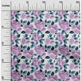 thumbnail image 1 of oneOone Silk Tabby Pastel Purple Fabric Rose Buds Floral Craft Projects Decor Fabric Printed By The Yard 42 Inch Wide, 1 of 4