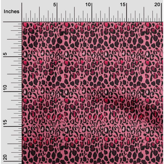 oneOone Silk Tabby Pink Fabric Animal Skin Sewing Material Print Fabric By The Yard 42 Inch Wide-VGF