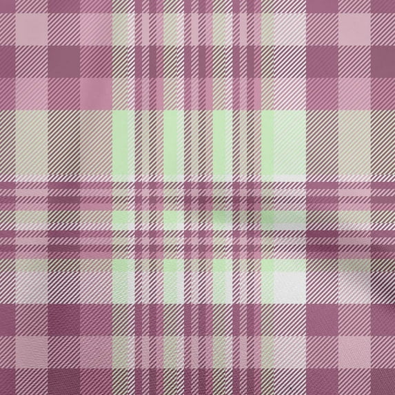 oneOone Silk Tabby Pink Fabric Plaid Fabric For Sewing Printed Craft Fabric By The Yard 42 Inch Wide