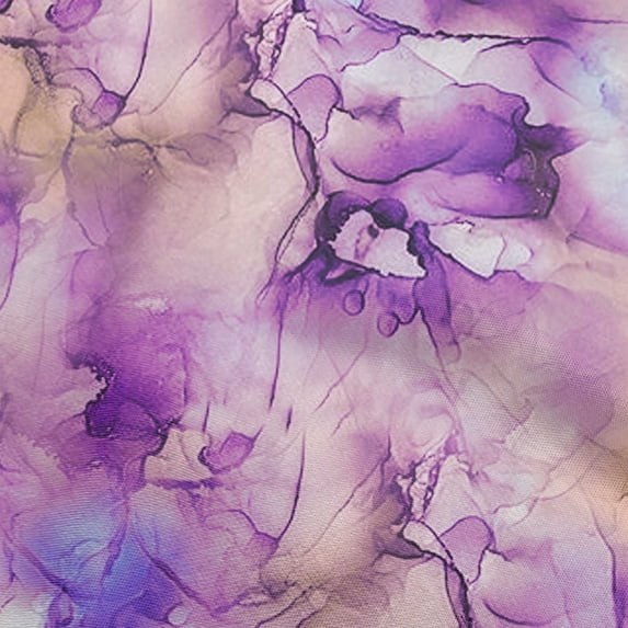 oneOone Silk Tabby Purple Fabric Abstract Floral Sewing Craft Projects Fabric Prints By Yard 42 Inch Wide