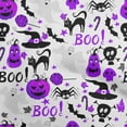 thumbnail image 1 of oneOone Silk Tabby Purple Fabric Halloween Diy Clothing Quilting Fabric Print Fabric By Yard 42 Inch Wide, 1 of 4