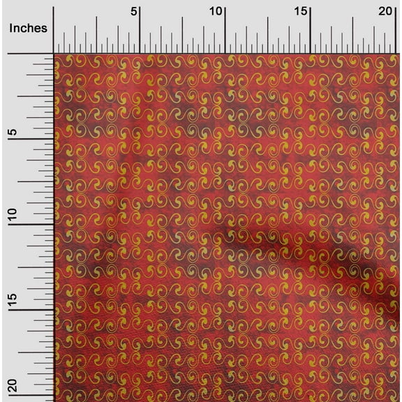 oneOone Silk Tabby Red Fabric Batik Sewing Material Print Fabric By The Yard 42 Inch Wide