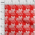 thumbnail image 1 of oneOone Silk Tabby Red Fabric Merry Christmas Sewing Material Print Fabric By The Yard 42 Inch Wide-YTT, 1 of 4
