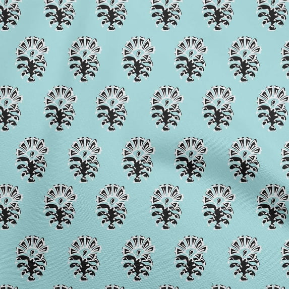 oneOone Silk Tabby Turquoise Blue Fabric Block Sewing Craft Projects Fabric Prints By Yard 42 Inch Wide