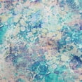 thumbnail image 1 of oneOone Silk Tabby Turquoise Blue Fabric Watercolor Sewing Material Print Fabric By The Yard 42 Inch Wide-HW, 1 of 6