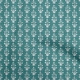 thumbnail image 1 of oneOone Silk Tabby Turquoise Green Fabric Asian Block Print Diy Clothing Quilting Fabric Print Fabric By Yard 42 Inch Wide, 1 of 4