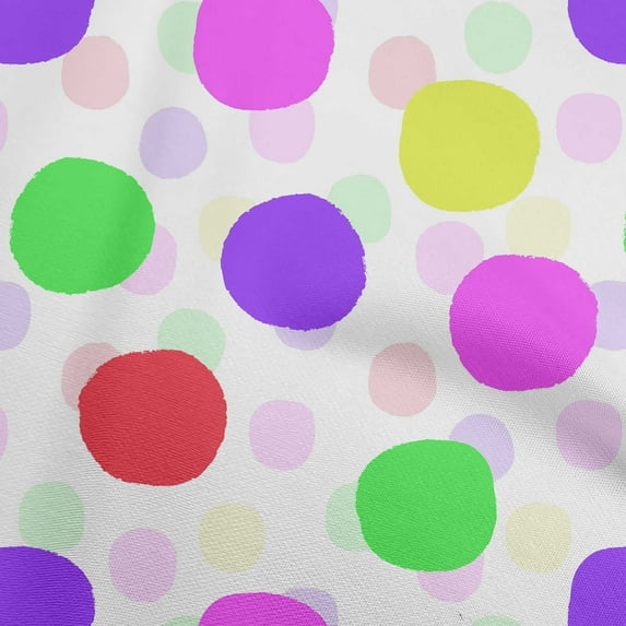 oneOone Silk Tabby Violet Fabric Polka Dress Material Fabric Print Fabric By The Yard 42 Inch Wide