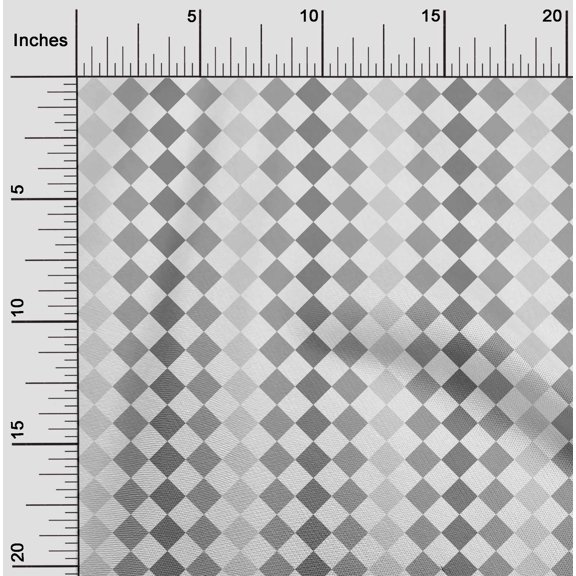 oneOone Silk Tabby White Fabric Argyle Check Fabric For Sewing Printed Craft Fabric By The Yard 42 Inch Wide