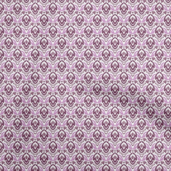 oneOone Silk Tabby Wine Fabric Asian Block Print Tile Craft Projects Decor Fabric Printed By The Yard 42 Inch Wide