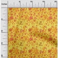 thumbnail image 1 of oneOone Silk Tabby Yellow Fabric Batik Fabric For Sewing Printed Craft Fabric By The Yard 42 Inch Wide, 1 of 4
