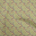 thumbnail image 1 of oneOone Silk Tabby Yellow Fabric Floral Craft Projects Decor Fabric Printed By The Yard 42 Inch Wide, 1 of 5