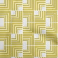 thumbnail image 1 of oneOone Silk Tabby Yellow Fabric Geometric Dress Material Fabric Print Fabric By The Yard 42 Inch Wide, 1 of 4