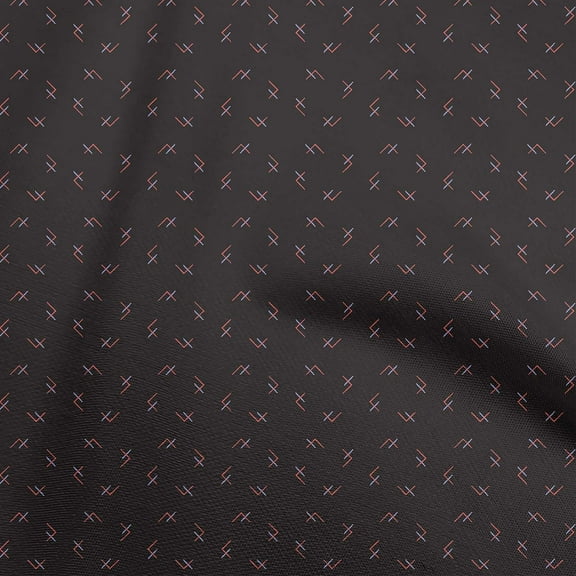 oneOone Velvet Black Fabric Abstract Fabric For Sewing Printed Craft Fabric By The Yard 58 Inch Wide