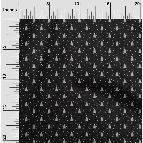 oneOone Velvet Black Fabric Merry Christmas Sewing Craft Projects Fabric Prints By Yard 58 Inch Wide-SM2