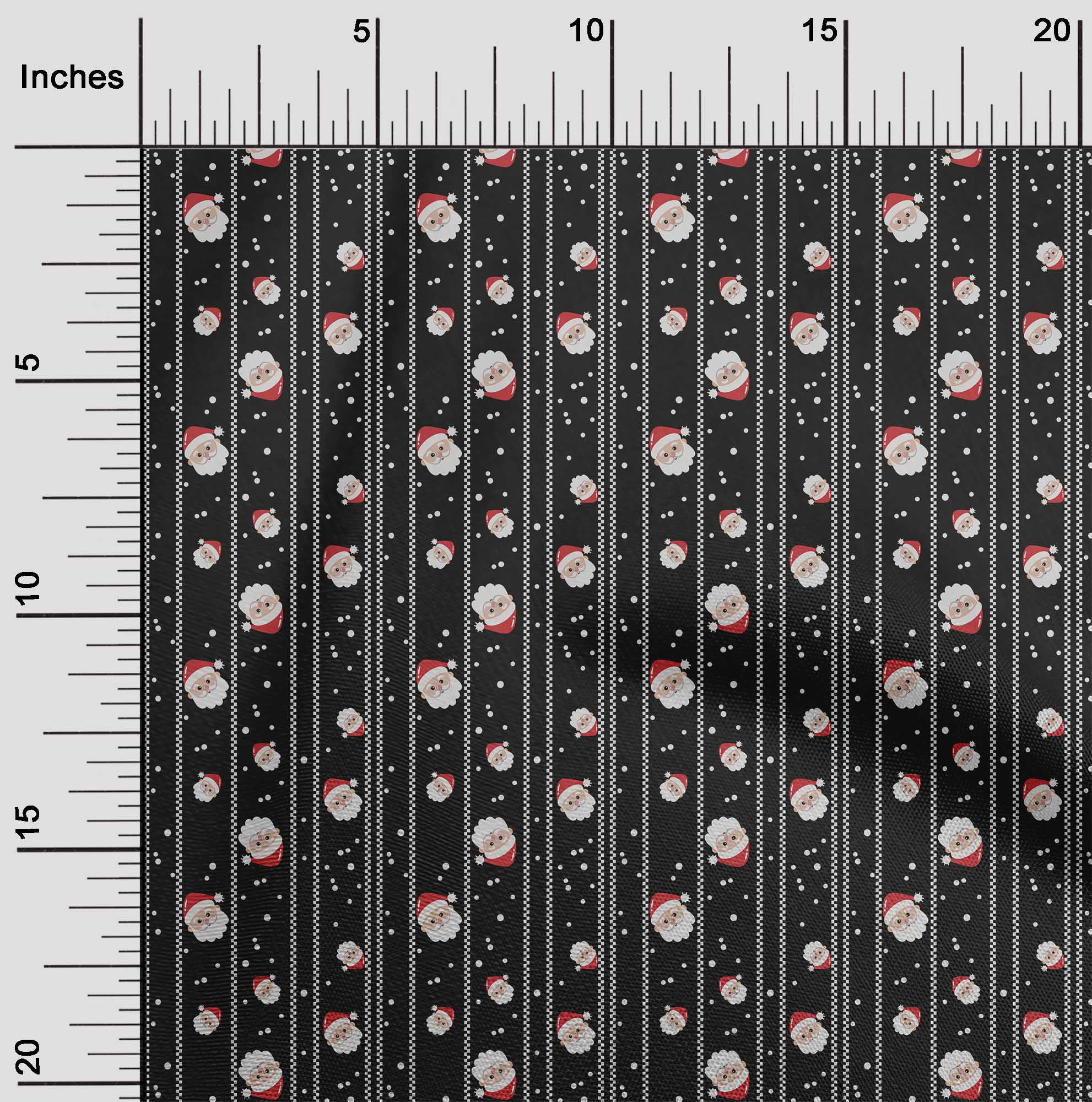 oneOone Velvet Black Fabric Merry Christmas Sewing Material Print Fabric By The Yard 58 Inch Wide-7CK