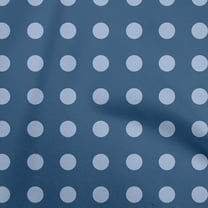 oneOone Velvet Blue Fabric Polka Dot Quilting Supplies Print Sewing Fabric By The Yard 58 Inch Wide