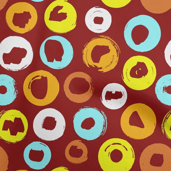 oneOone Velvet Brown Fabric Brush Stroke Fabric For Sewing Printed Craft Fabric By The Yard 58 Inch Wide