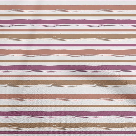 oneOone Velvet Brown Fabric Stripes Fabric For Sewing Printed Craft Fabric By The Yard 58 Inch Wide