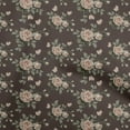 thumbnail image 1 of oneOone Velvet Dark Chocolate Fabric Floral Fabric For Sewing Printed Craft Fabric By The Yard 58 Inch Wide, 1 of 5