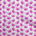 thumbnail image 1 of oneOone Velvet Fuschia Pink Fabric Kids Crab Sewing Material Print Fabric By The Yard 58 Inch Wide, 1 of 4