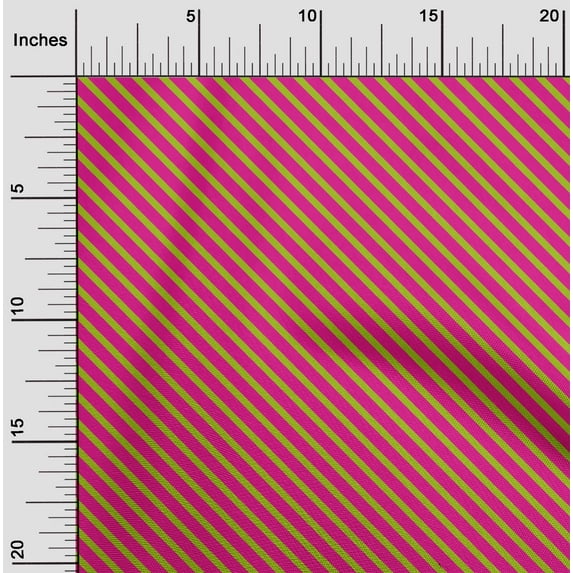 oneOone Velvet Fuschia Pink Fabric Stripes Diy Clothing Quilting Fabric Print Fabric By Yard 58 Inch Wide