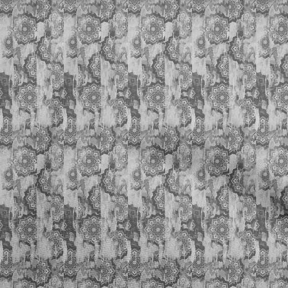 oneOone Velvet Gray Fabric Asian Kilim Diy Clothing Quilting Fabric Print Fabric By Yard 58 Inch Wide