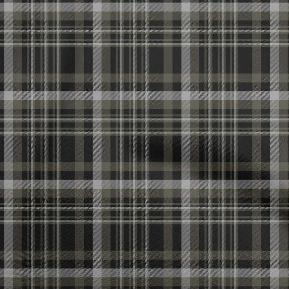 oneOone Velvet Gray Fabric Plaid Sewing Material Print Fabric By The Yard 58 Inch Wide