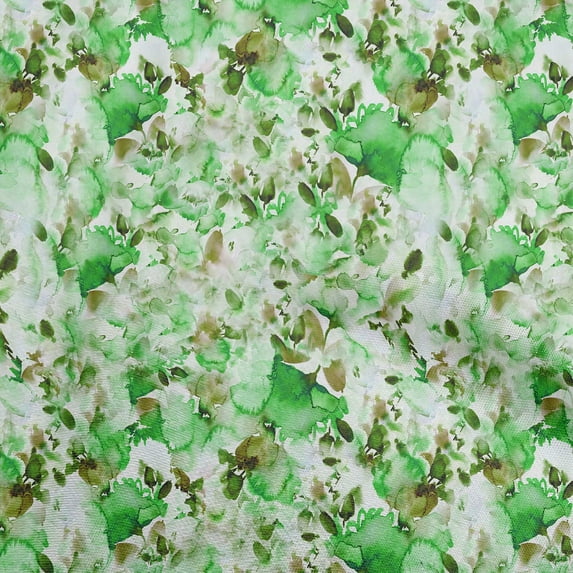 oneOone Velvet Green Fabric Floral Texture Quilting Supplies Print Sewing Fabric By The Yard 58 Inch Wide