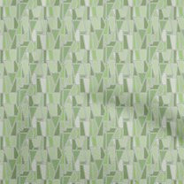 oneOone Velvet Green Fabric Geometric Fabric For Sewing Printed Craft Fabric By The Yard 58 Inch Wide