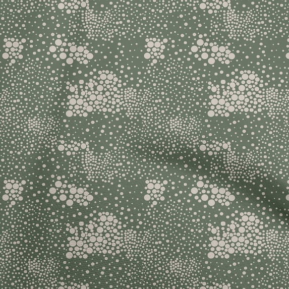 oneOone Velvet Green Fabric Uneven Dot Diy Clothing Quilting Fabric Print Fabric By Yard 58 Inch Wide