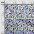 thumbnail image 1 of oneOone Velvet Lavender Blue Fabric Rose Buds Floral Diy Clothing Quilting Fabric Print Fabric By Yard 58 Inch Wide, 1 of 5