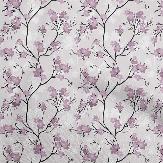 oneOone Velvet Lavender Fabric Floral Diy Clothing Quilting Fabric Print Fabric By Yard 58 Inch Wide