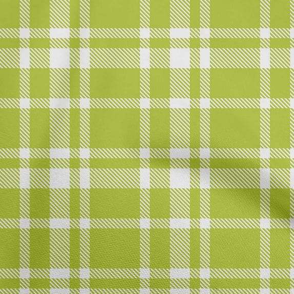 oneOone Velvet Light Green Fabric Tartan Dress Material Fabric Print Fabric By The Yard 58 Inch Wide