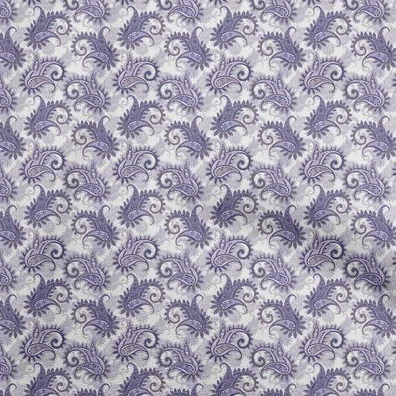 oneOone Velvet Light Yellow Fabric Asian Paisley Sewing Fabric By The Yard Printed Diy Clothing Sewing Supplies 58 Inch Wide