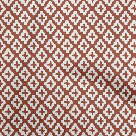 oneOone Velvet Maroon Fabric Abstract Sewing Material Print Fabric By The Yard 58 Inch Wide