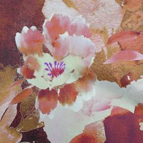 oneOone Velvet Maroon Fabric Floral Fabric For Sewing Printed Craft Fabric By The Yard 58 Inch Wide