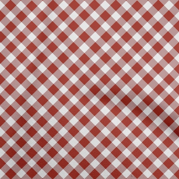 oneOone Velvet Maroon Fabric Gingham Check Sewing Craft Projects Fabric Prints By Yard 58 Inch Wide