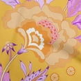 thumbnail image 1 of oneOone Velvet Mustard Yellow Fabric Botanical Floral Quilting Supplies Print Sewing Fabric By The Yard 58 Inch Wide, 1 of 4