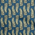 thumbnail image 1 of oneOone Velvet Navy Blue Fabric African Sewing Material Print Fabric By The Yard 58 Inch Wide, 1 of 4