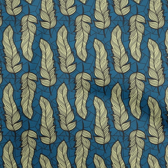 oneOone Velvet Navy Blue Fabric African Sewing Material Print Fabric By The Yard 58 Inch Wide