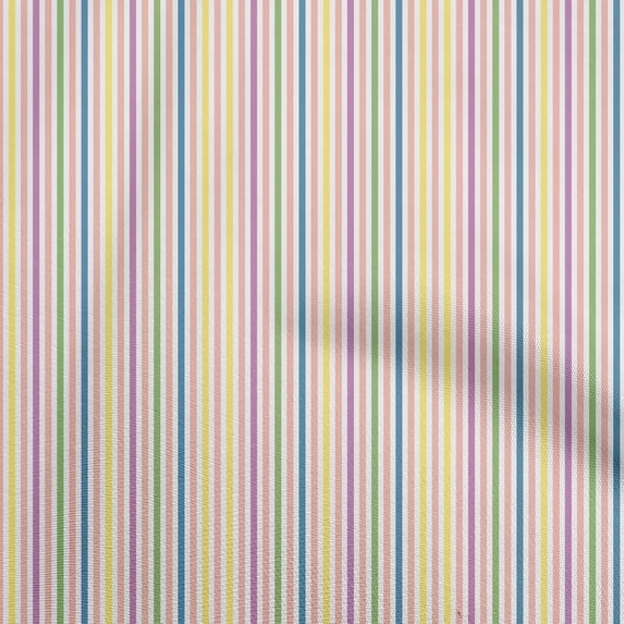oneOone Velvet Peach Fabric Stripes Sewing Craft Projects Fabric Prints By Yard 58 Inch Wide