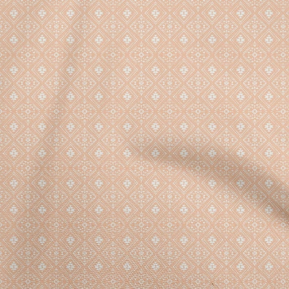 oneOone Velvet Peach Fabric Tribal Sewing Material Print Fabric By The Yard 58 Inch Wide