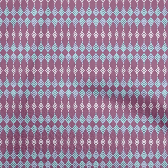 oneOone Velvet Pink Fabric Asian Ikat Diy Clothing Quilting Fabric Print Fabric By Yard 58 Inch Wide
