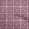 thumbnail image 1 of oneOone Velvet Pink Fabric Asian Tile Diamond Sewing Craft Projects Fabric Prints By Yard 58 Inch Wide, 1 of 4